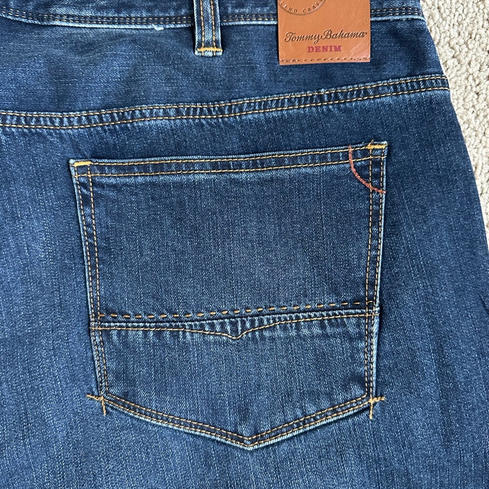 Tommy Bahama Sand Drifter Jeans 44x36 Big & Tall Dark Wash NWT Men’s - Picture 6 of 6